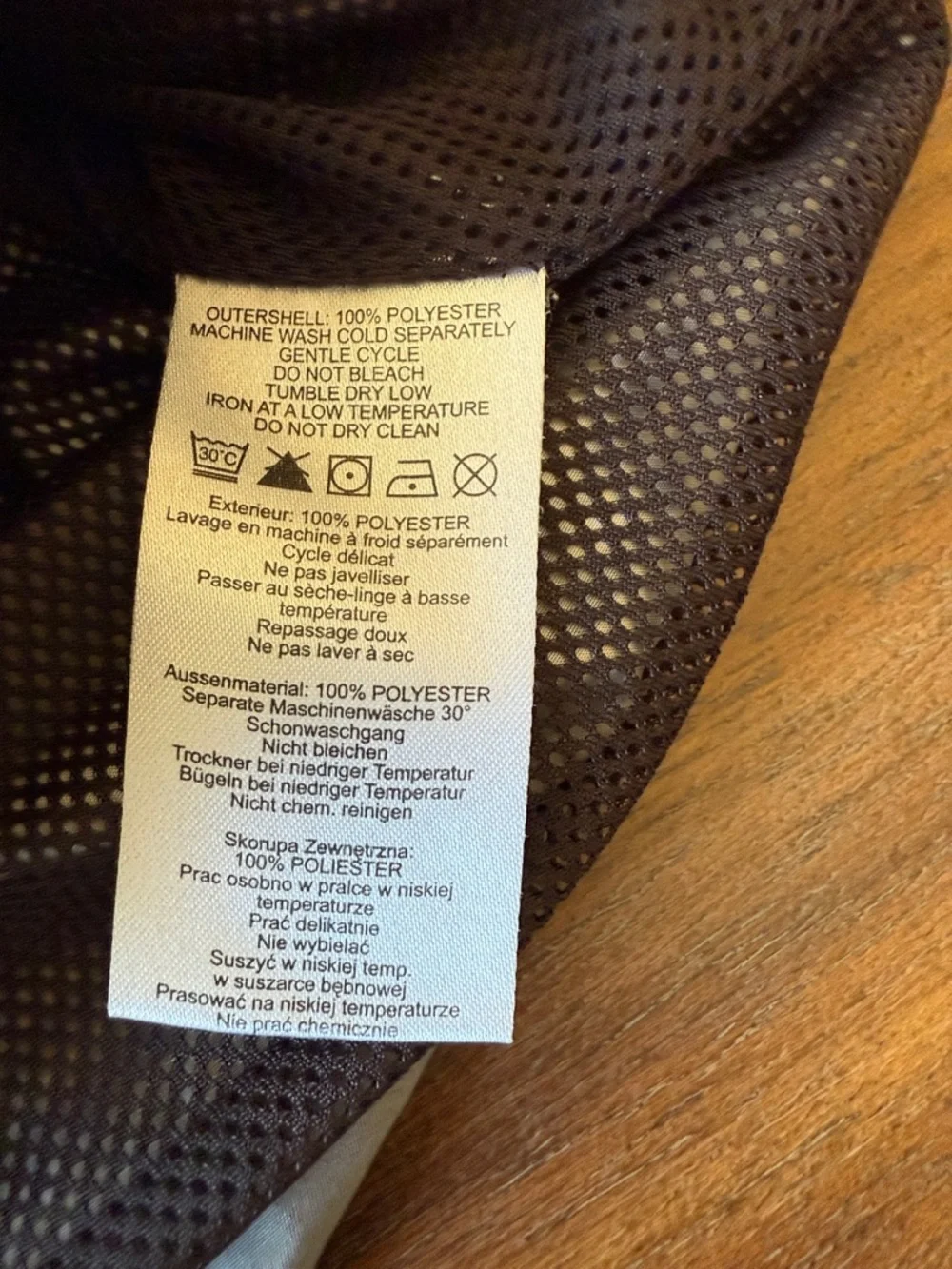 Burton Kids' Dover Gray & Black Striped Hooded Raincoat - NWOT